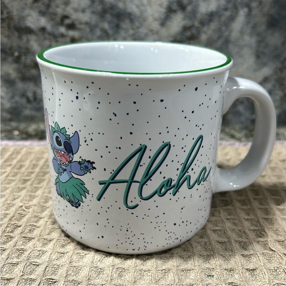NWT Disney Stitch Aloha Double Sided 20 oz Ceramic Mug